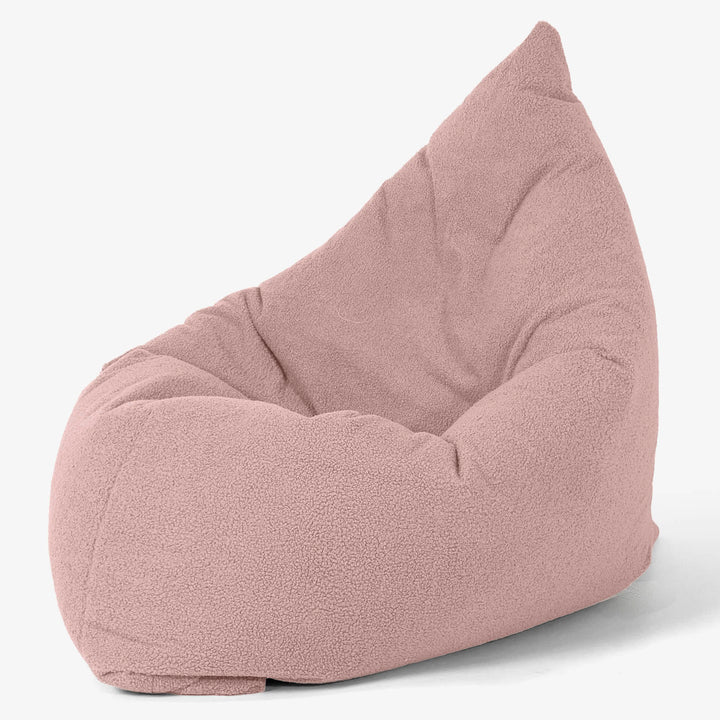 Cuscino Pouf Sacco XL - Bouclé Rosa 02