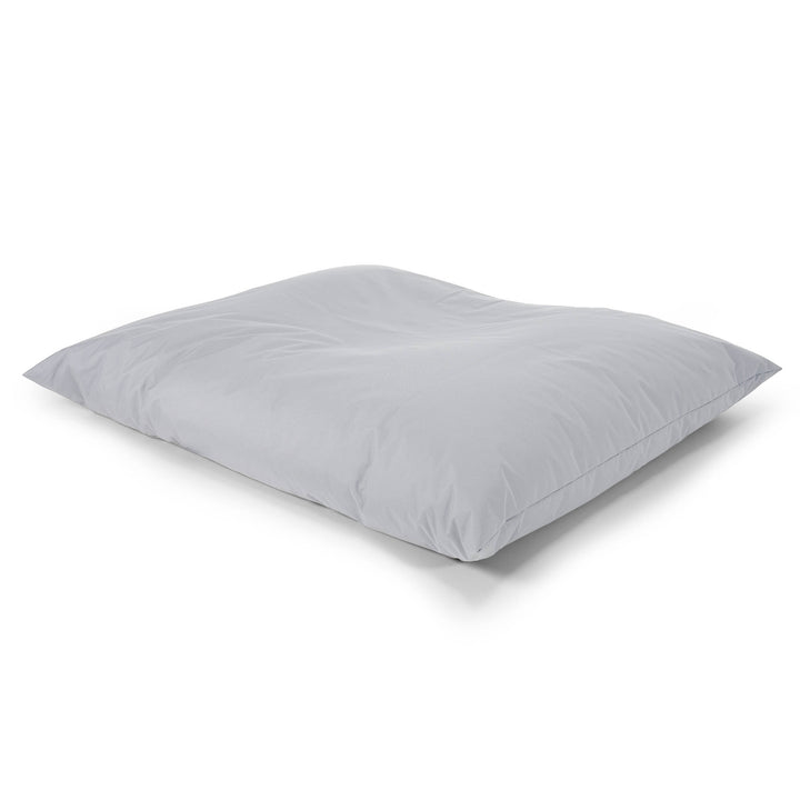 Cuscino Pouf Sacco XL - Facile da Pulire per Esterni Argento 03