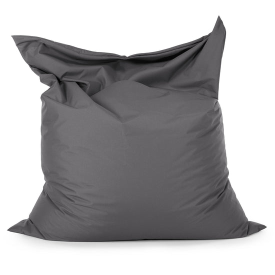 Cuscino Pouf Sacco XL - Facile da Pulire per Esterni Grigio scuro 01