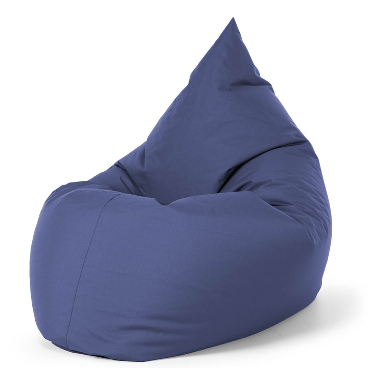 Cuscino Pouf Sacco XL - Facile da Pulire per Esterni Navy 02