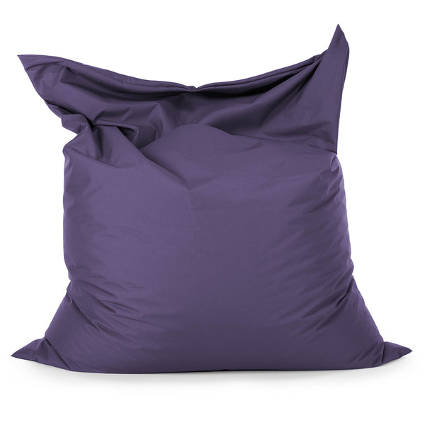 Cuscino Pouf Sacco XL - Facile da Pulire per Esterni Viola 01