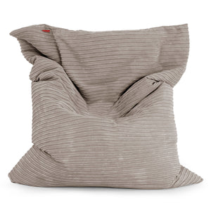 Cuscino Pouf Sacco XL - Velluto a Coste Grigio Tortora