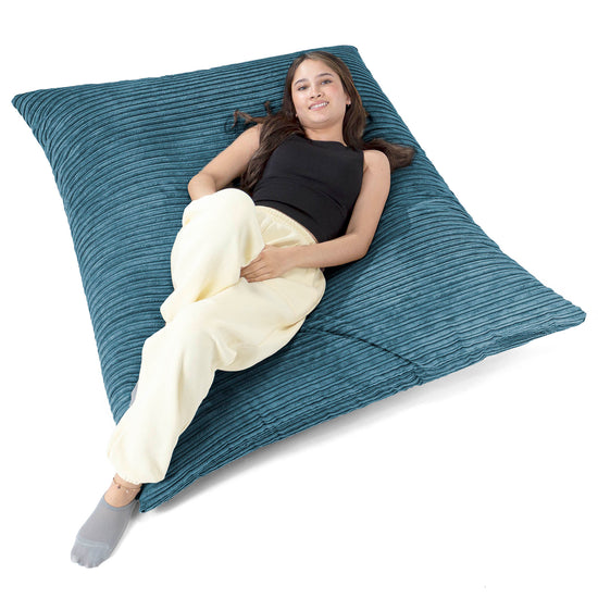 Cuscino Pouf Sacco XL - Velluto a Coste Navy 02