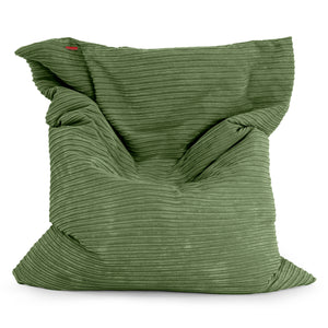 Cuscino Pouf Sacco XL - Velluto a Coste Verde Foresta