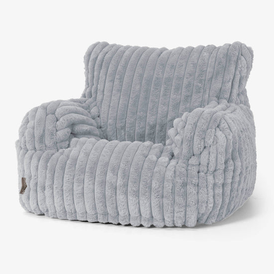 Josephine Poltrona Sacco,  Pouf - Velluto Felpato Ultra Morbido Azzurro Uovo di Anatra 01