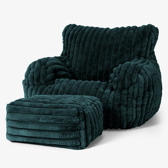 Josephine Poltrona Sacco,  Pouf - Velluto Felpato Ultra Morbido Tiglio 02