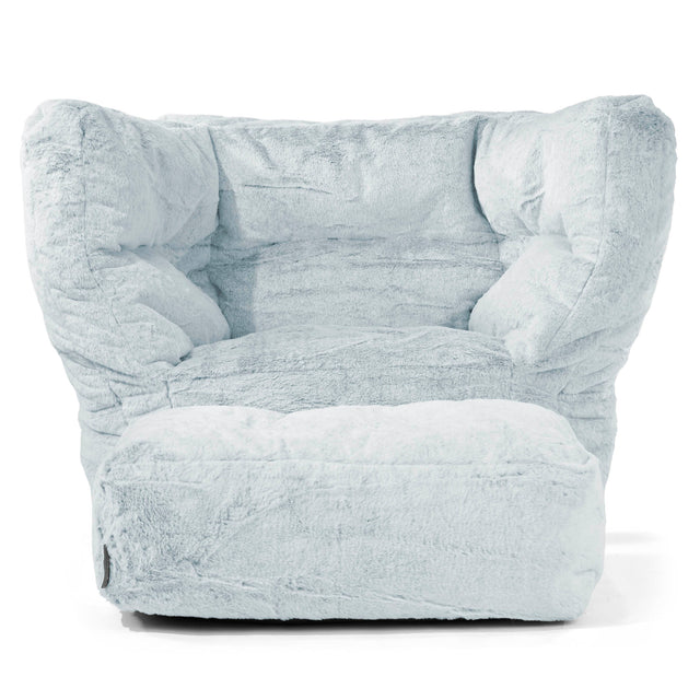 Louis Poltrona Sacco - Pelliccia Di Coniglio Azzurro Polvere 02