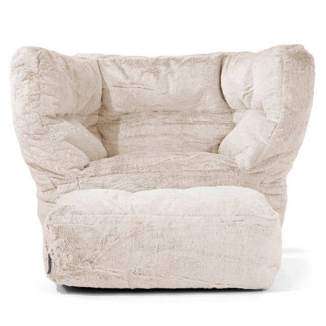 Louis Poltrona Sacco - Pelliccia Di Coniglio Marrone dorato 02