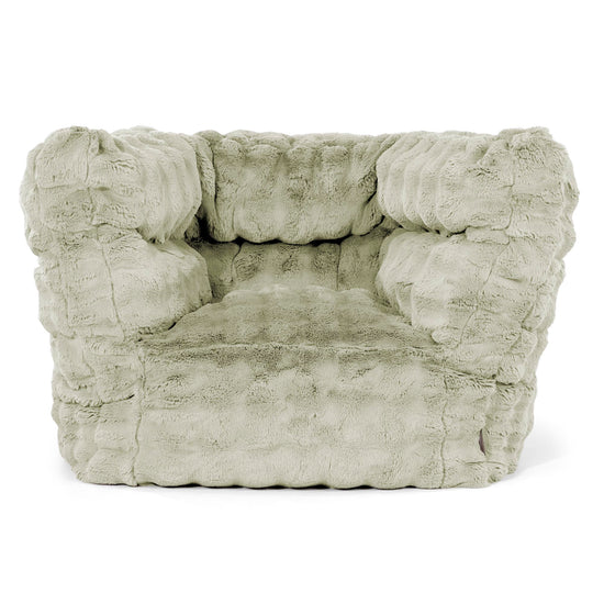 Louis Poltrona Sacco - Pelliccia Sintetica a Bolle Verde Salvia 01