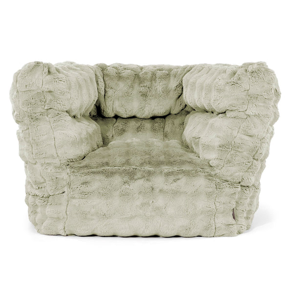 Louis Poltrona Sacco - Pelliccia Sintetica a Bolle Verde Salvia 01