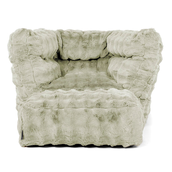 Louis Poltrona Sacco - Pelliccia Sintetica a Bolle Verde Salvia 02