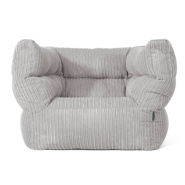 Louis Poltrona Sacco - Velluto a Coste Grigio Argento 01