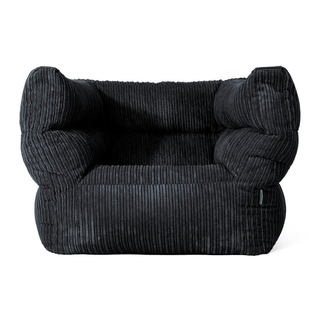 Louis Poltrona Sacco - Velluto a Coste Nero 01