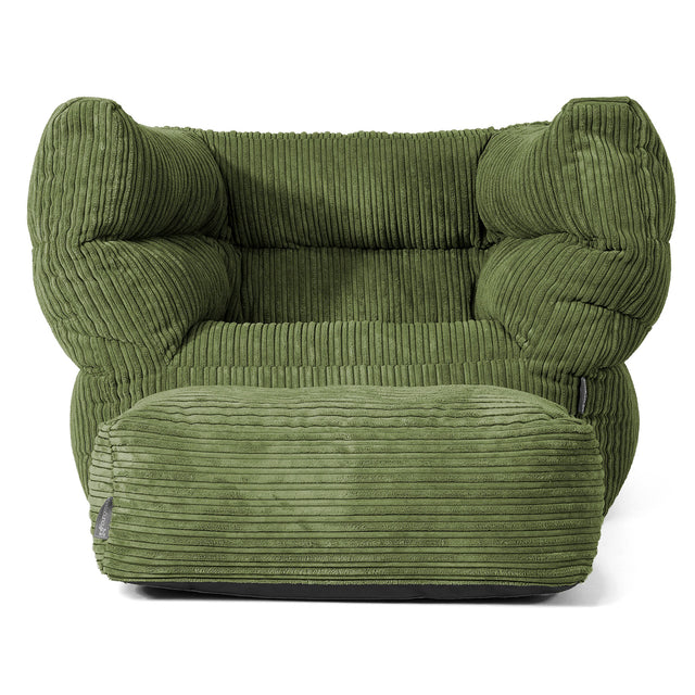 Louis Poltrona Sacco - Velluto a Coste Verde Foresta 02