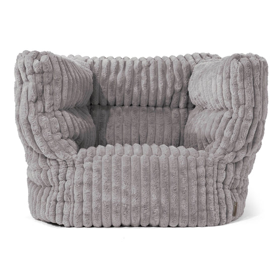 Louis Poltrona Sacco - Velluto Felpato Ultra Morbido Grigio 01