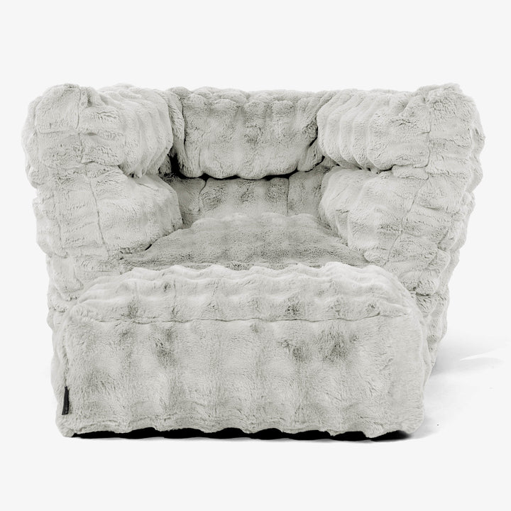 Albert Poltrona Sacco 2.0 - Pelliccia Sintetica a Bolle Verde Salvia 02