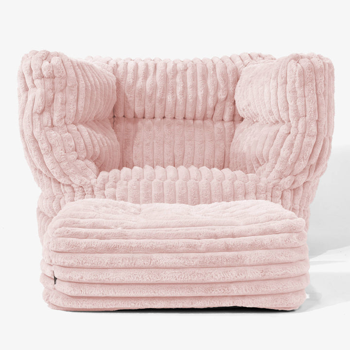 Albert Poltrona Sacco 2.0 - Velluto Felpato Ultra Morbido Rosa Antico 02