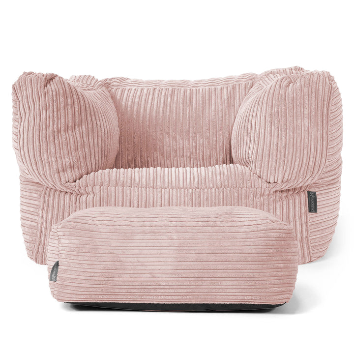 Albert Poltrona Sacco - Velluto a Coste Rosa Cipria 02