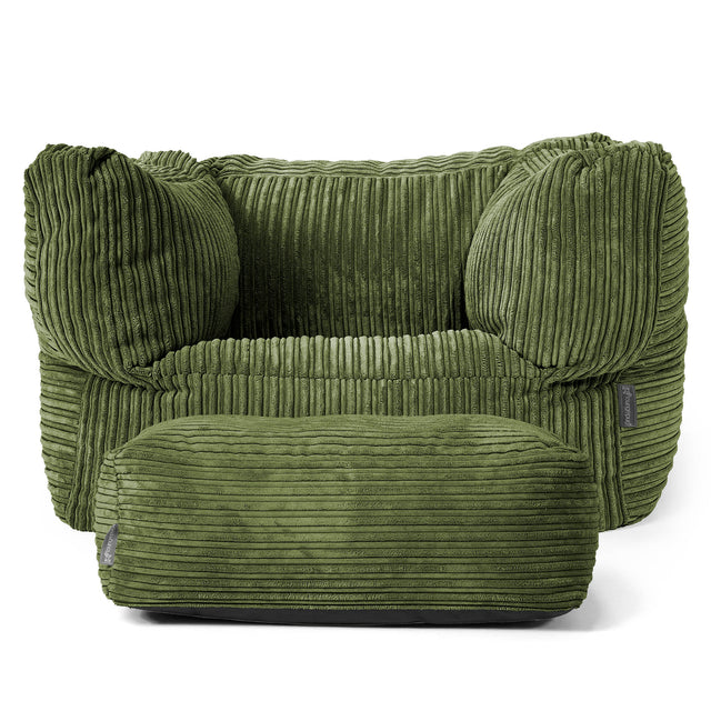 Albert Poltrona Sacco - Velluto a Coste Verde Foresta 02