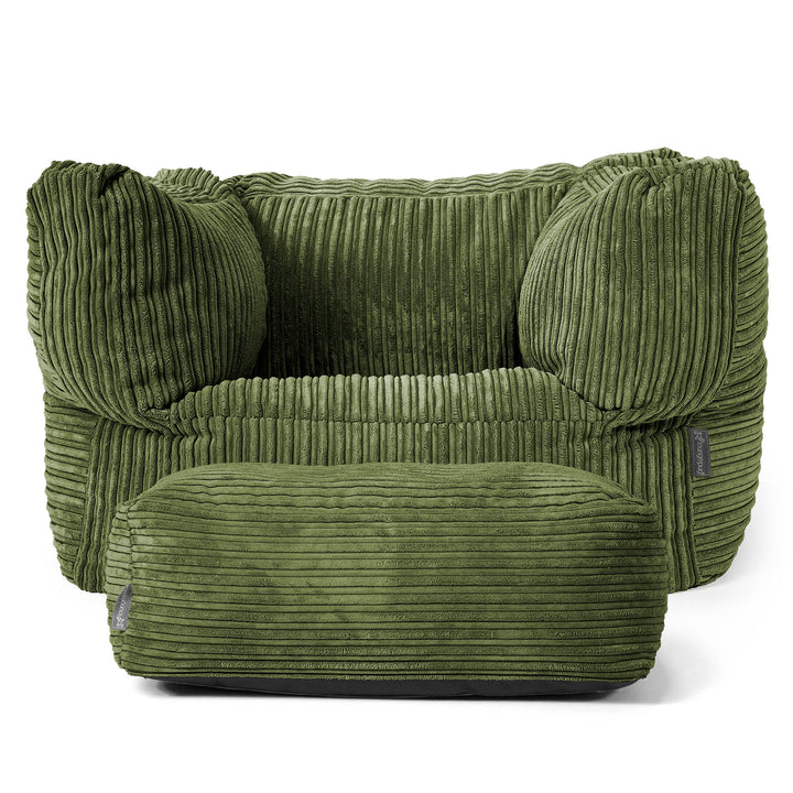 Albert Poltrona Sacco - Velluto a Coste Verde Foresta 02