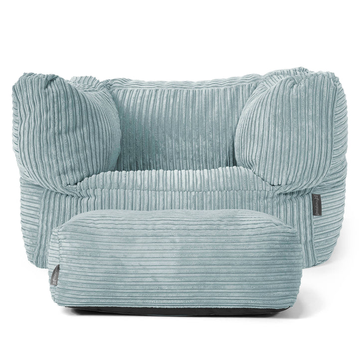 Albert Poltrona Sacco - Velluto a Coste Verde Menta 02