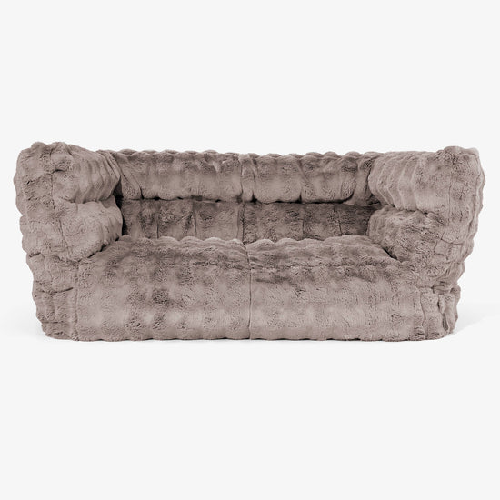 Albert Pouf Divano 2 posti 2.0 - Pelliccia Sintetica a Bolle Visone 01