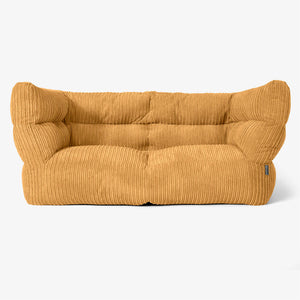 Albert Pouf Divano 2 posti 2.0 - Velluto a Coste Miele Dorato