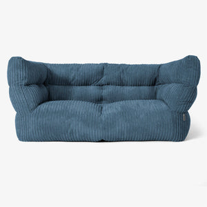 Albert Pouf Divano 2 posti 2.0 - Velluto a Coste Navy