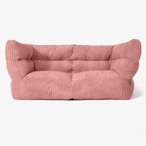 Albert Pouf Divano 2 posti 2.0 - Velluto a Coste Pesca