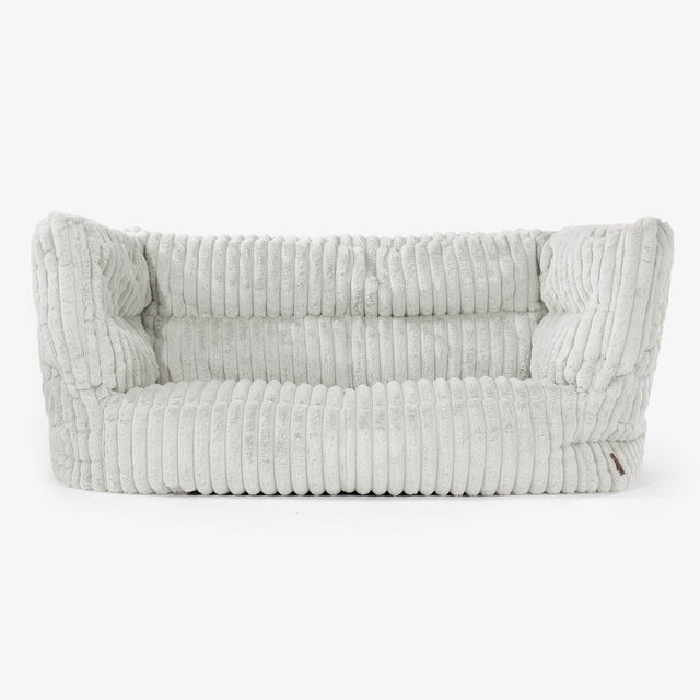 Albert Pouf Divano 2 posti 2.0 - Velluto Felpato Ultra Morbido Verde Salvia 01