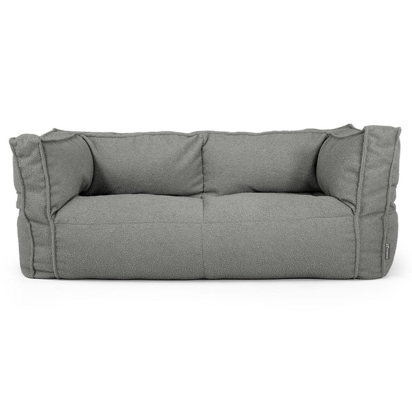 Albert Pouf Divano 2 posti - Bouclé Grigio