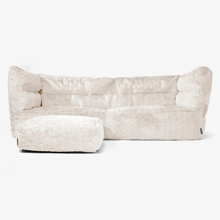 Lounge Pug Pouf Sacco Gigante XXXL 'Mega Mammut' Pelliccia Sintetica A Bolle Verde Salvia Lounge Pug Pouf Sacco Gigante XXXL 'Mega Mammut' Pelliccia Sintetica A Bolle Verde Salvia