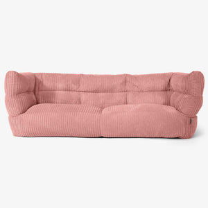 Albert Pouf Divano 3 posti 2.0 - Velluto a Coste Pesca