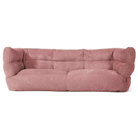 Albert Pouf Divano 3 posti 2.0 - Velluto a Coste Pesca 01