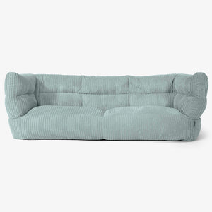 Albert Pouf Divano 2 posti 2.0 - Velluto a Coste Verde Menta