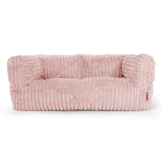 Albert Pouf Divano 2 posti - Velluto Felpato Ultra Morbido Rosa Antico1