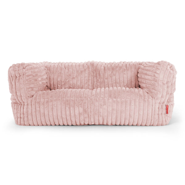 Albert Pouf Divano 2 posti - Velluto Felpato Ultra Morbido Rosa Antico1