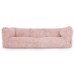 Albert Pouf Divano 3 posti - Velluto Felpato Ultra Morbido Rosa Antico