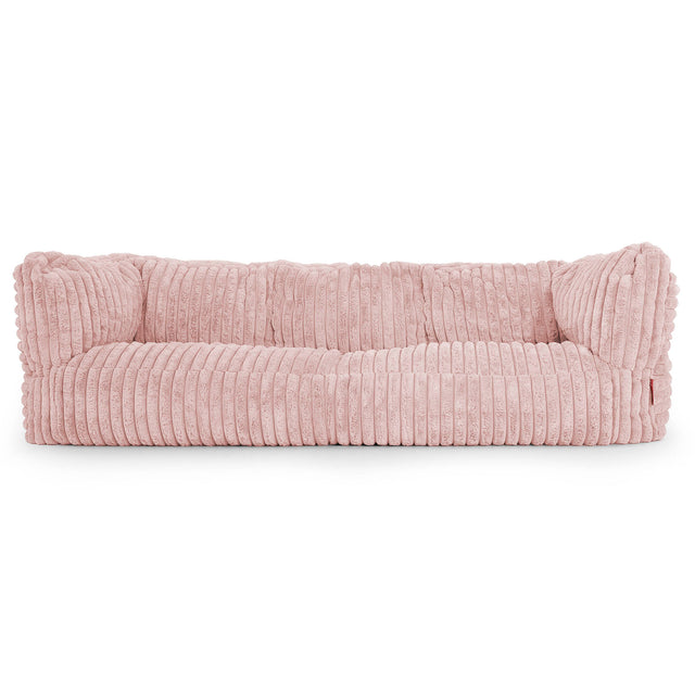 Albert Pouf Divano 3 posti - Velluto Felpato Ultra Morbido Rosa Antico1