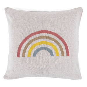 Fodera per Cuscino 47 x 47cm - Lavorato a Maglia Arcobaleno