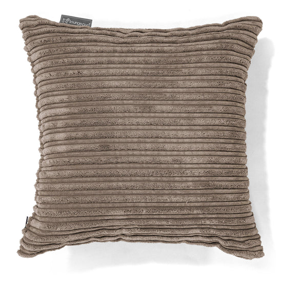 Fodera per Cuscino 47 x 47cm - Velluto a Coste Grigio Tortora 01
