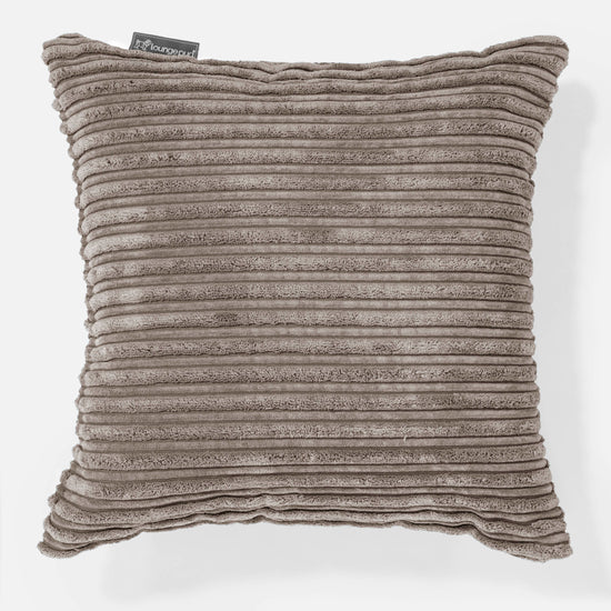 Fodera per Cuscino 47 x 47cm - Velluto a Coste Grigio Tortora 01