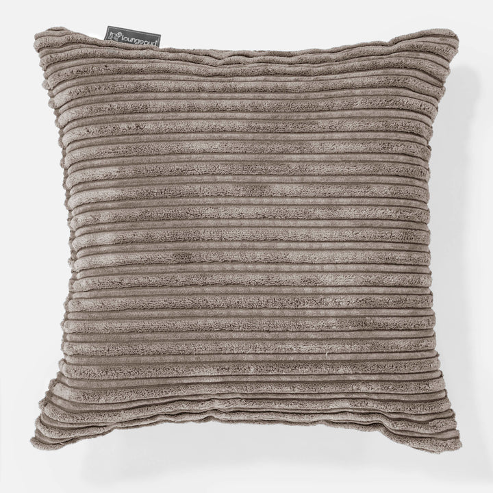 Fodera per Cuscino 47 x 47cm - Velluto a Coste Grigio Tortora 01