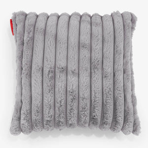 Fodera per Cuscino 47 x 47cm - Velluto Felpato Ultra Morbido Grigio