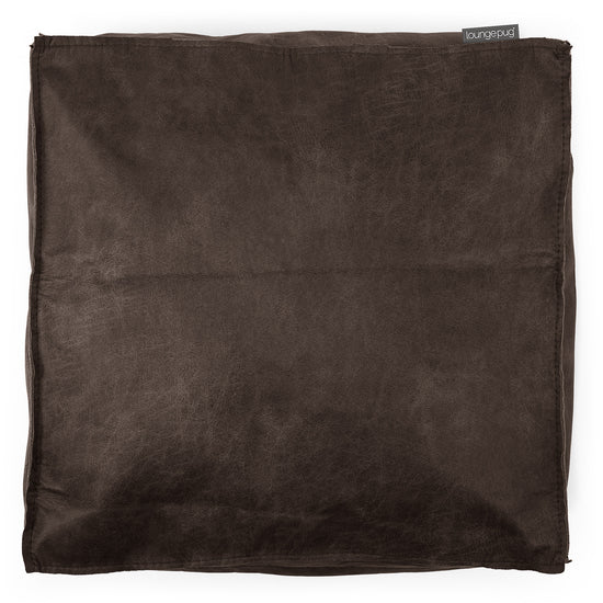 Fodera per Cuscino Rettangolare 35 x 50cm - Pelle Effetto Vintage Ardesia Naturale 02