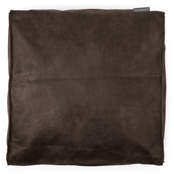 Fodera per Cuscino Rettangolare 35 x 50cm - Pelle Effetto Vintage Ardesia Naturale 02