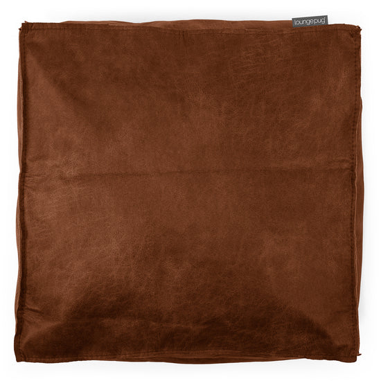 Fodera per Cuscino Rettangolare 35 x 50cm - Pelle Effetto Vintage Tenné 02