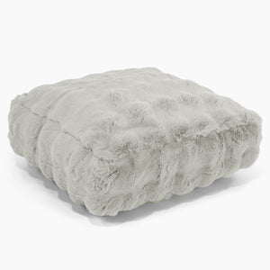 Cuscino da Pavimento - Pelliccia Sintetica a Bolle Verde Salvia