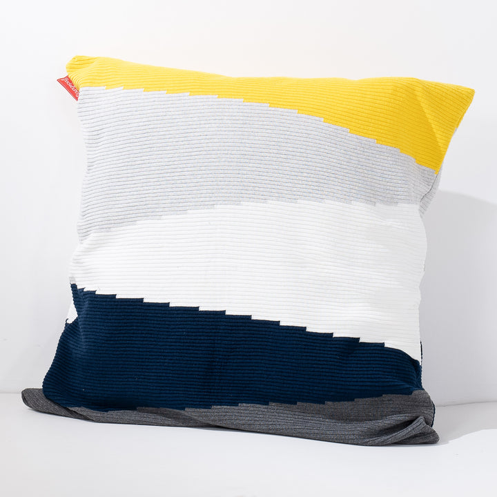 Fodera per Cuscino Gigante 70 x 70cm - Lavorato a Maglia Blocco di Colore Multi 02
