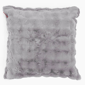 Fodera per Cuscino Gigante 70 x 70cm - Pelliccia Sintetica a Bolle Grigio